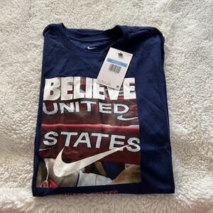 Nike Men’s Tee Team USA Olympics Graphic T-Shirt Size‎ M Blue 100% Cotton